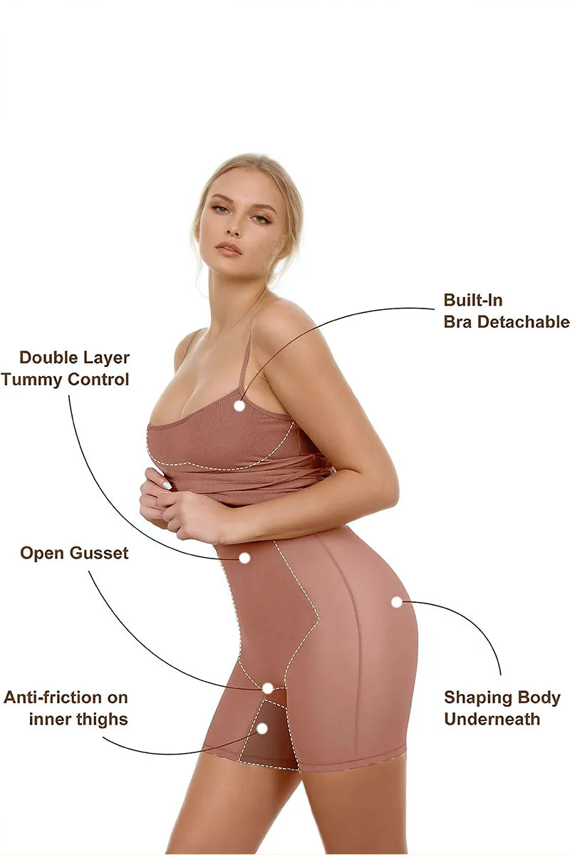 2-in-1 Shapewear Dress – Double Layer Tummy Control