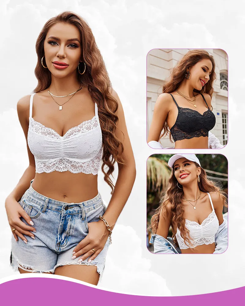 2 Pack Lace Bralette Y2k Crop Top