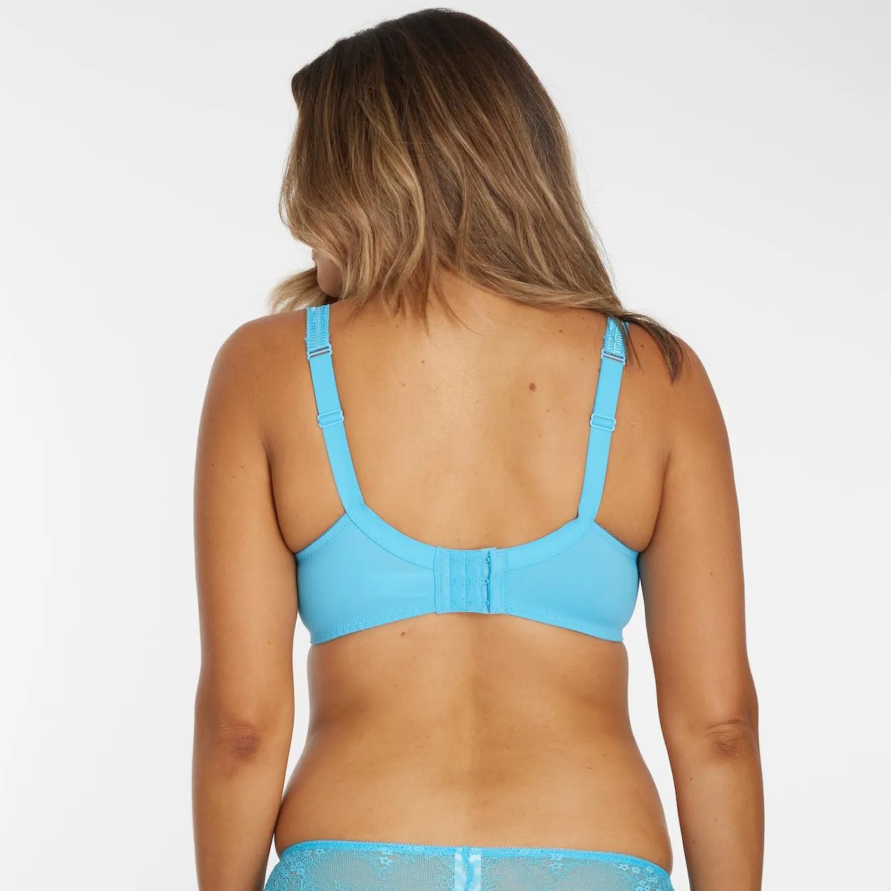 Alyssum Lace Full Cup Bra - Lagoon Blue