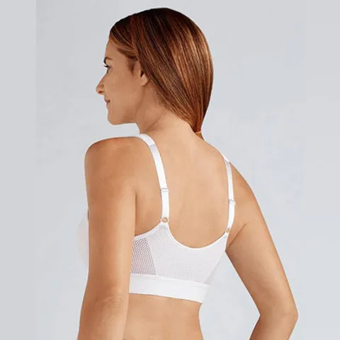 Amoena Ester Mastectomy Front Closure Bra White