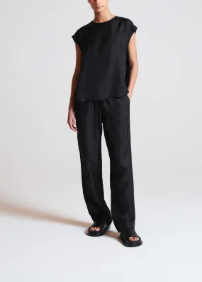 Aurelia Trouser Black Silk Twill