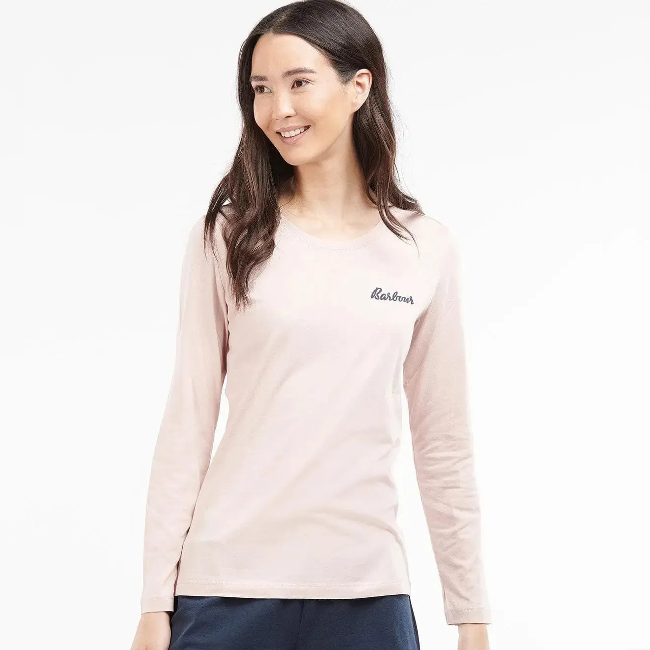 Barbour Womens L/S Edie Tee Light Pink