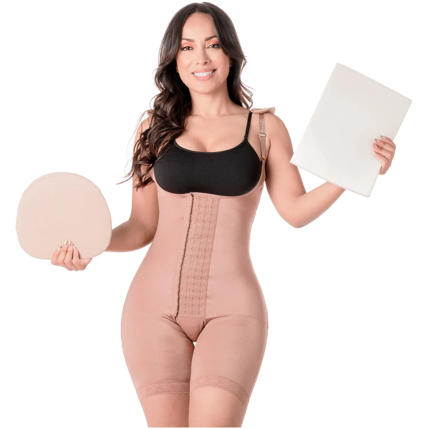 Be Shapy | MariaE 9182 Colombian Shaper Bodysuit After Surgery   Lipo Ab Board and Liposuction Foam