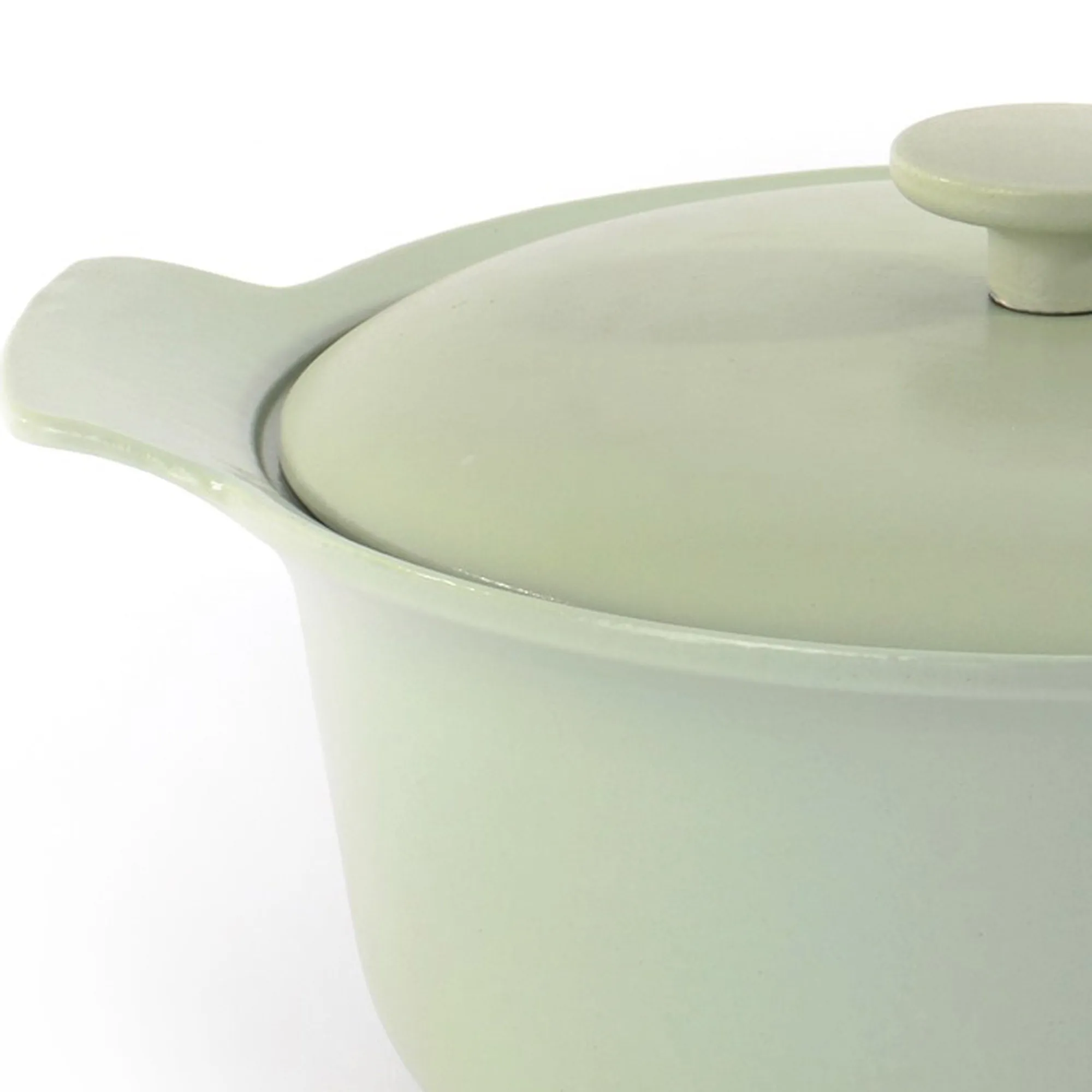 BergHOFF Ron 10" Cast Iron Stockpot 4.4Qt., Green, Matching Lid