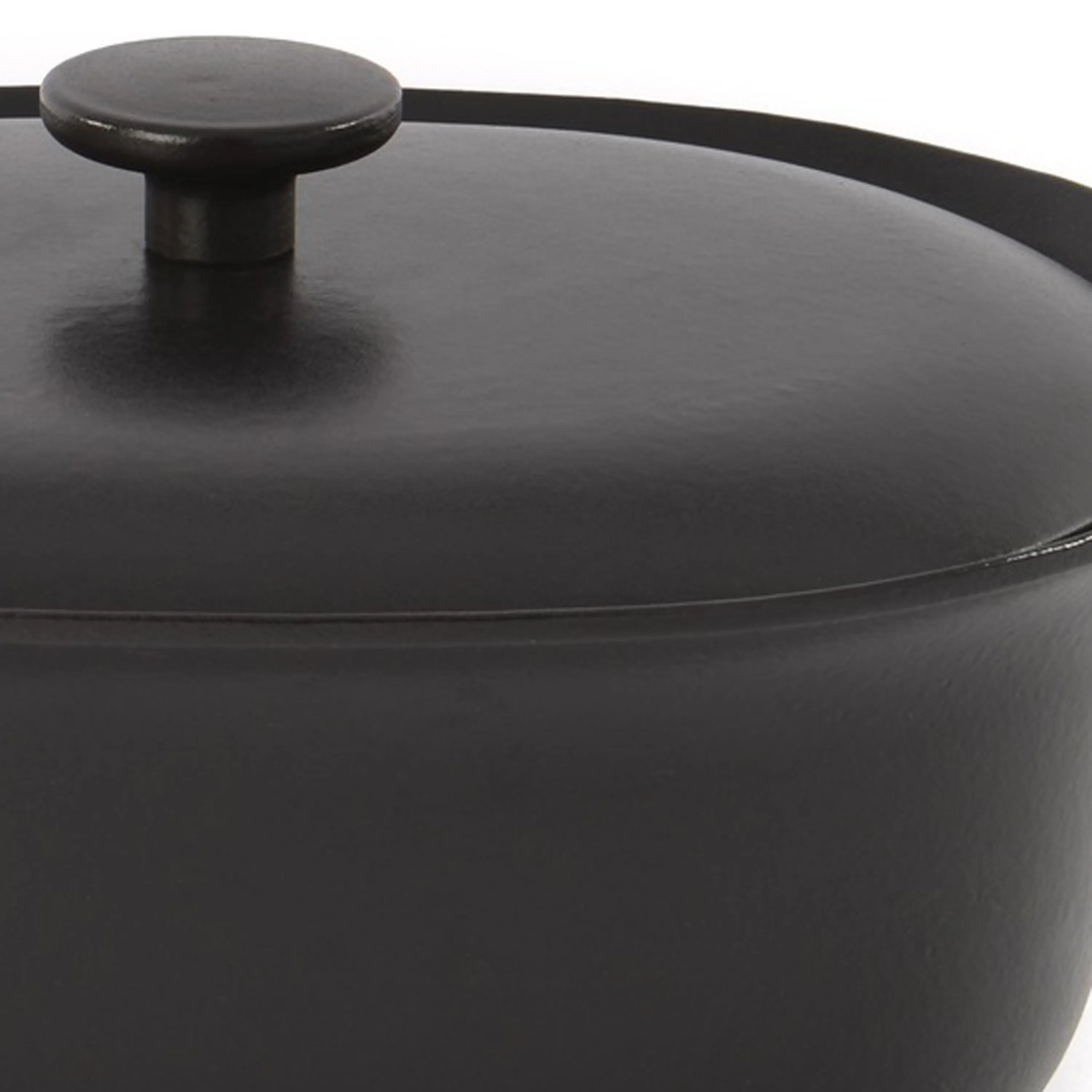 BergHOFF Ron 11" Cast Iron Dutch Oven 5.5Qt., Black, Matching Lid