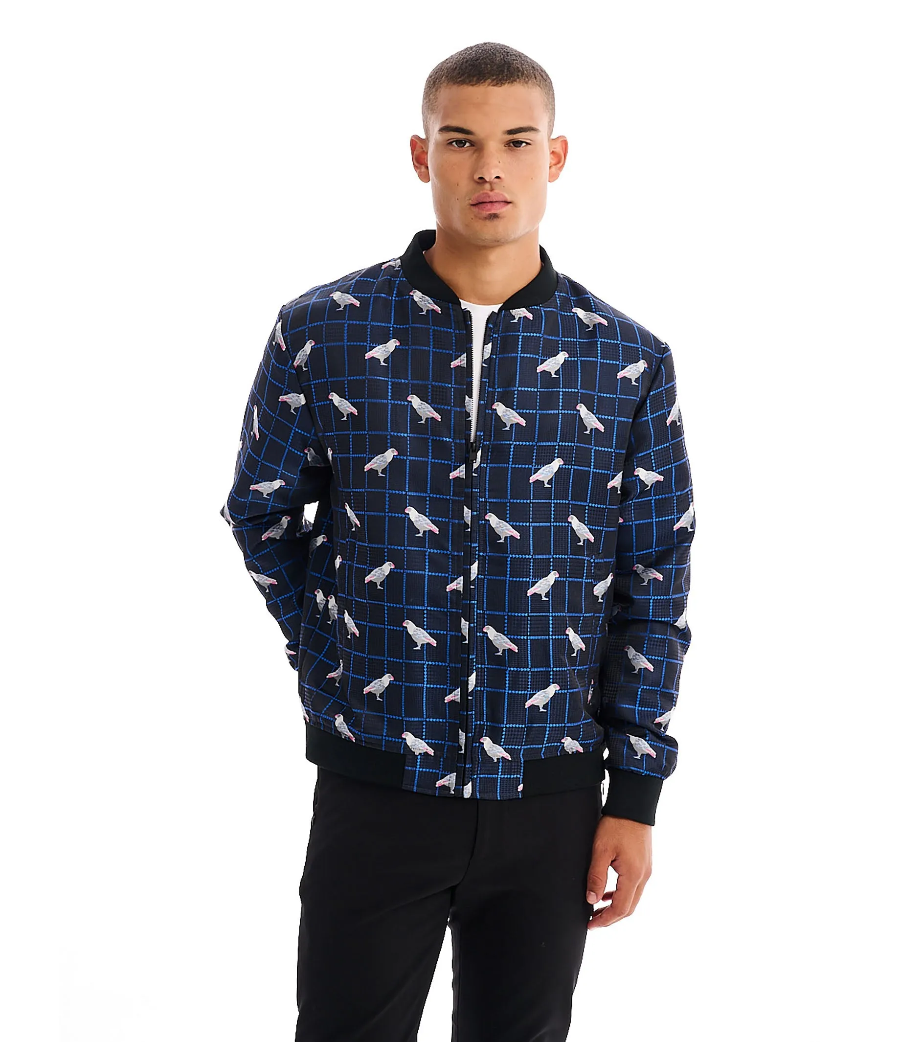 BIZ NAVY WHITE PARROT JACKET