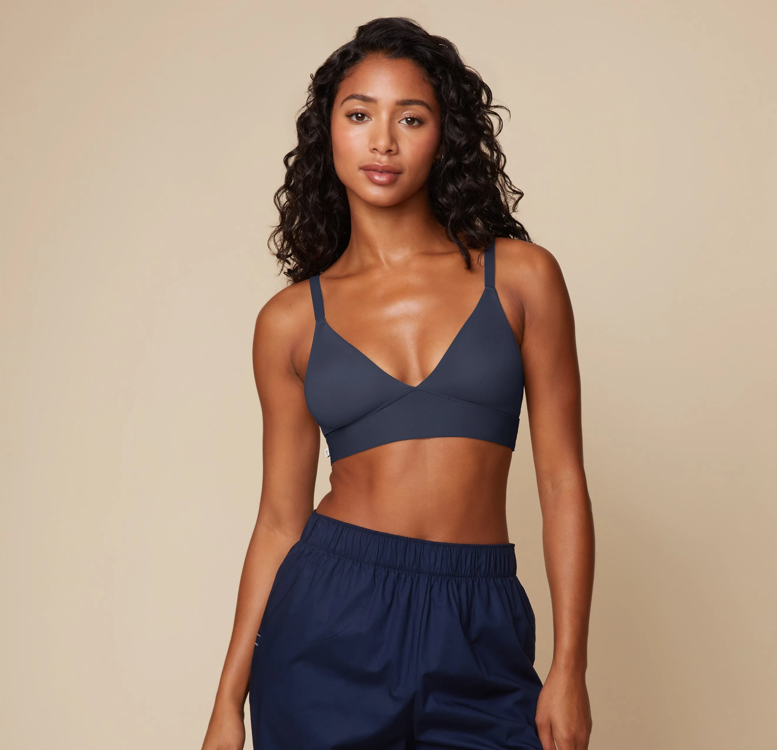 Bliss Triangle Bralette - Navy