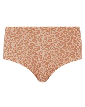 Chantelle Neutral Leopard Print Seamless One Size Fits All Brief