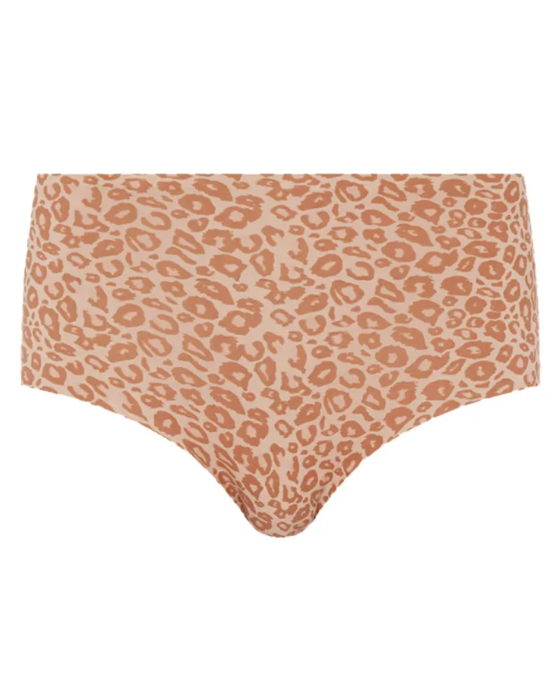 Chantelle Neutral Leopard Print Seamless One Size Fits All Brief