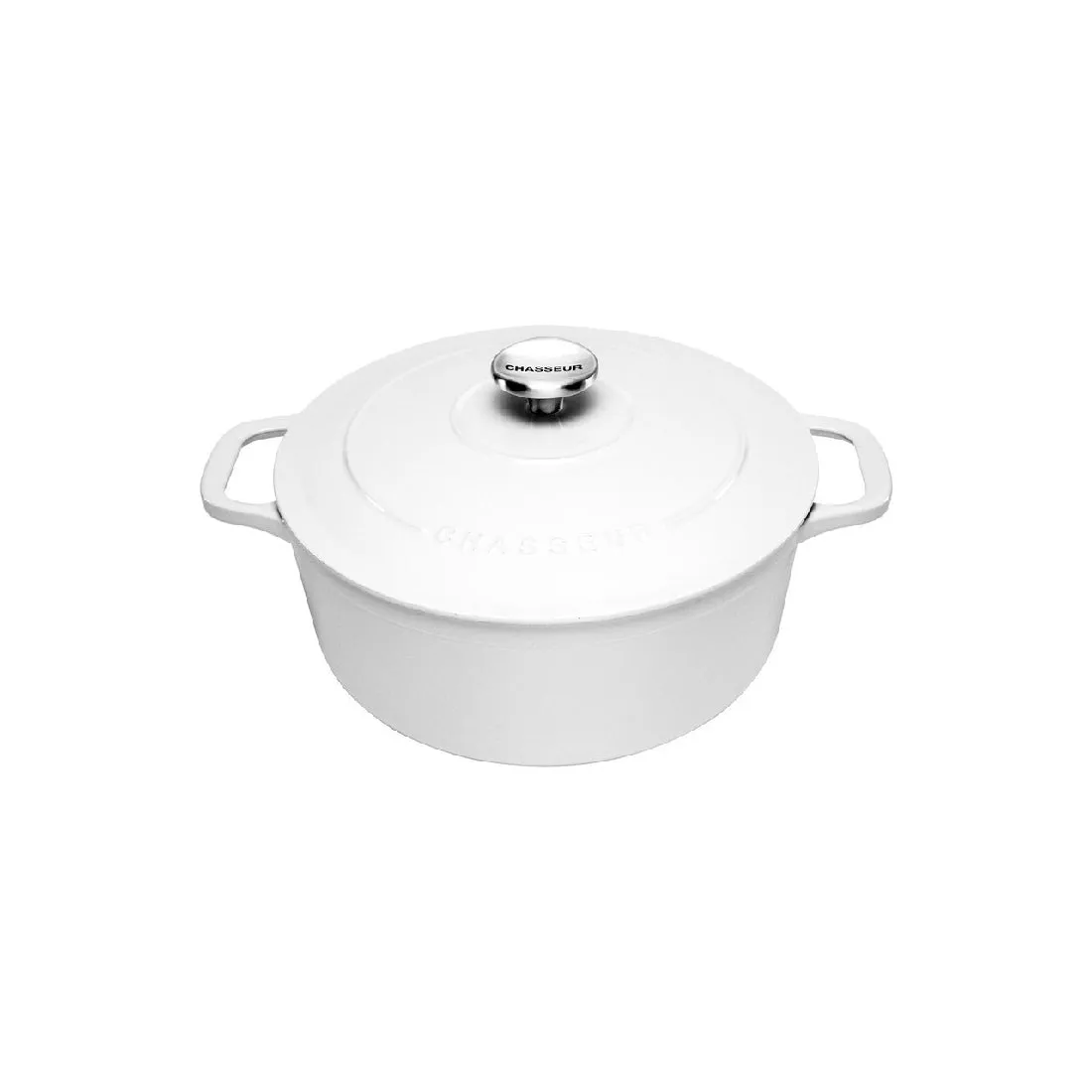 Chasseur Round French Oven Brilliant White 24cm/4l