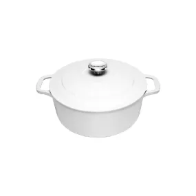 Chasseur Round French Oven Brilliant White 24cm/4l