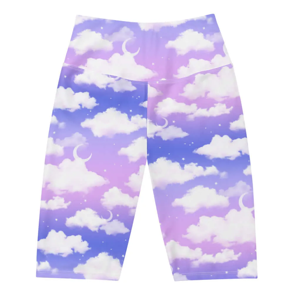 Cloudy Sky Biker Shorts