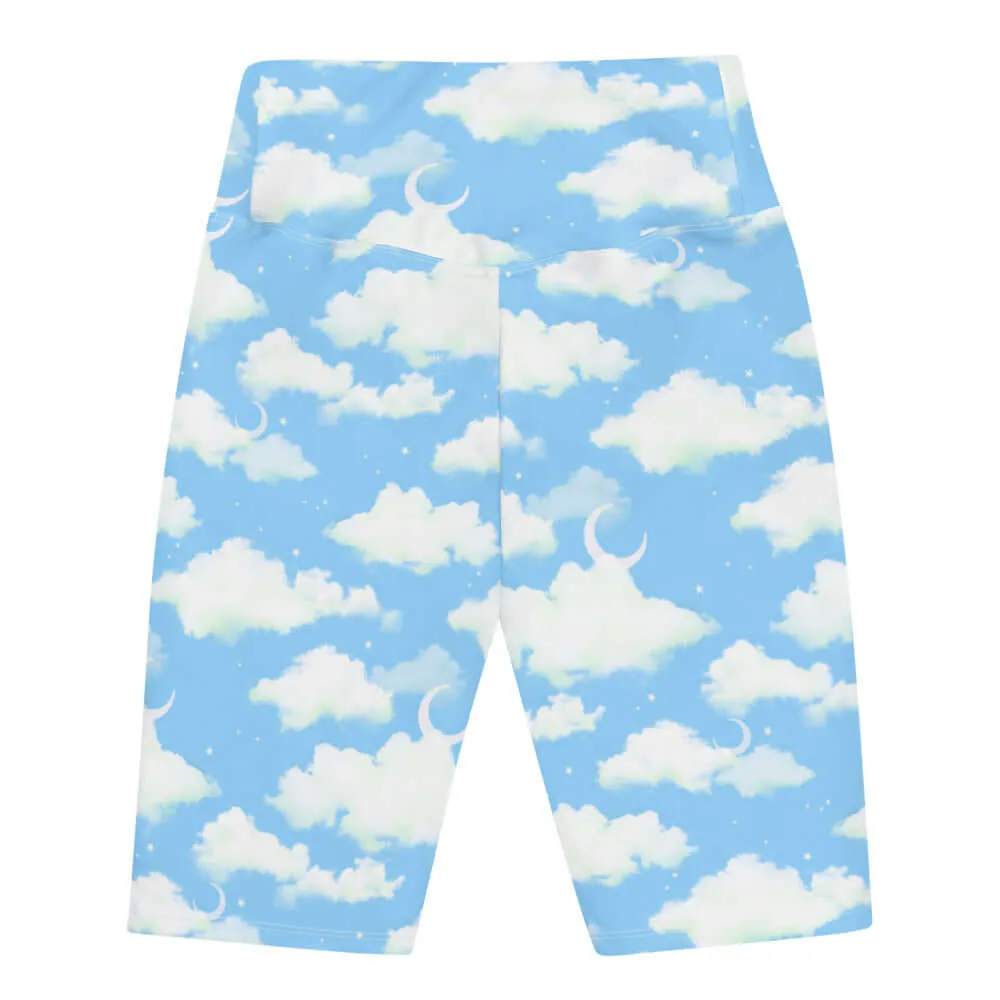 Cloudy Sky Biker Shorts