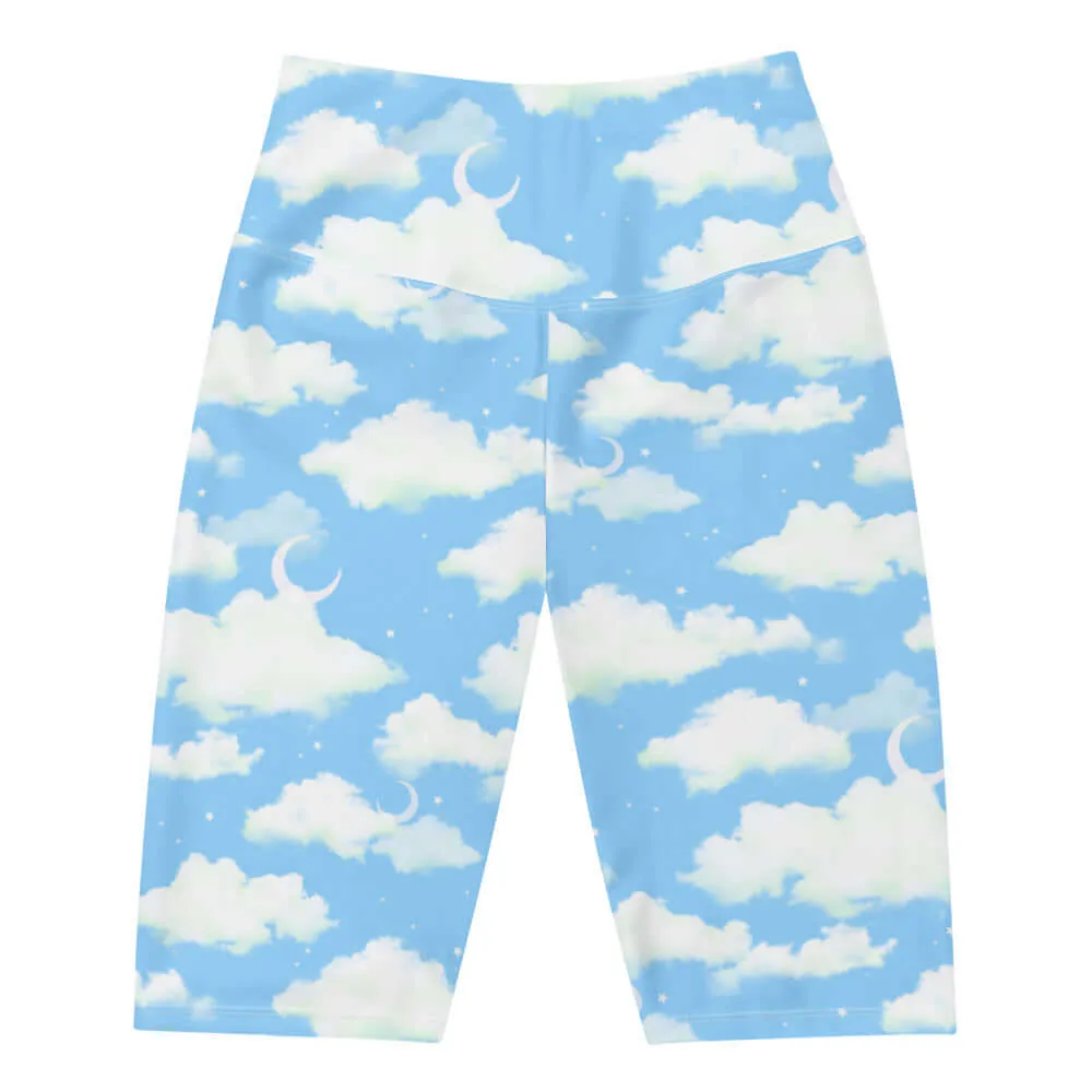 Cloudy Sky Biker Shorts