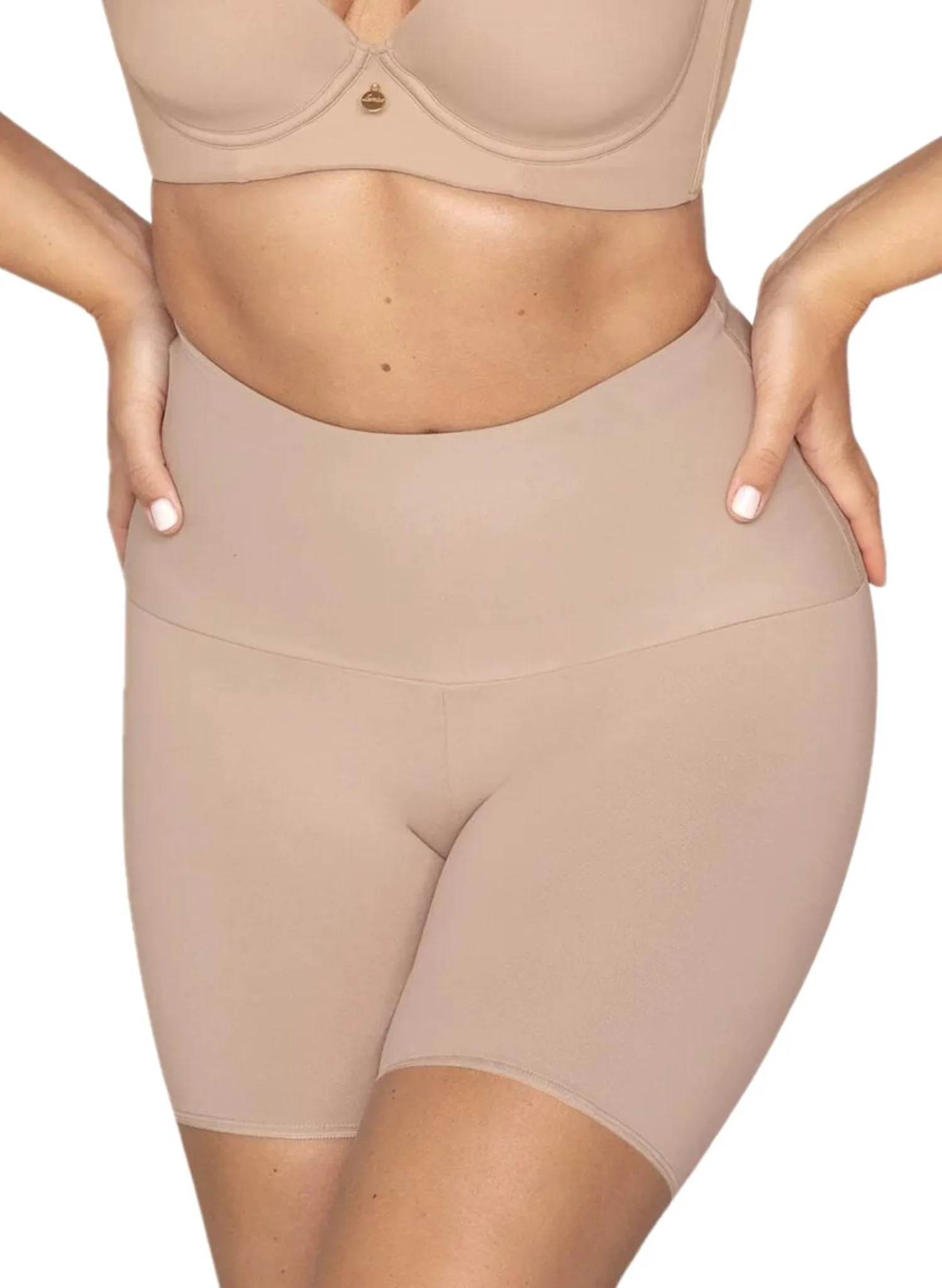 Firm High-Waisted Shaper Slip Short - Nude