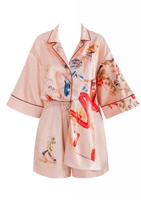 French Exit Satin Loungewear Set