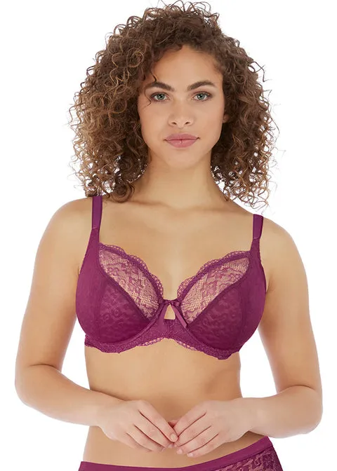 Freya Fancies Underwire Plunge Bra, Berry