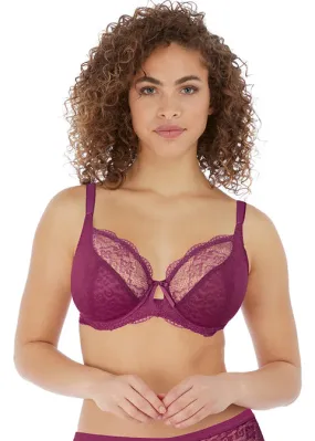 Freya Fancies Underwire Plunge Bra, Berry