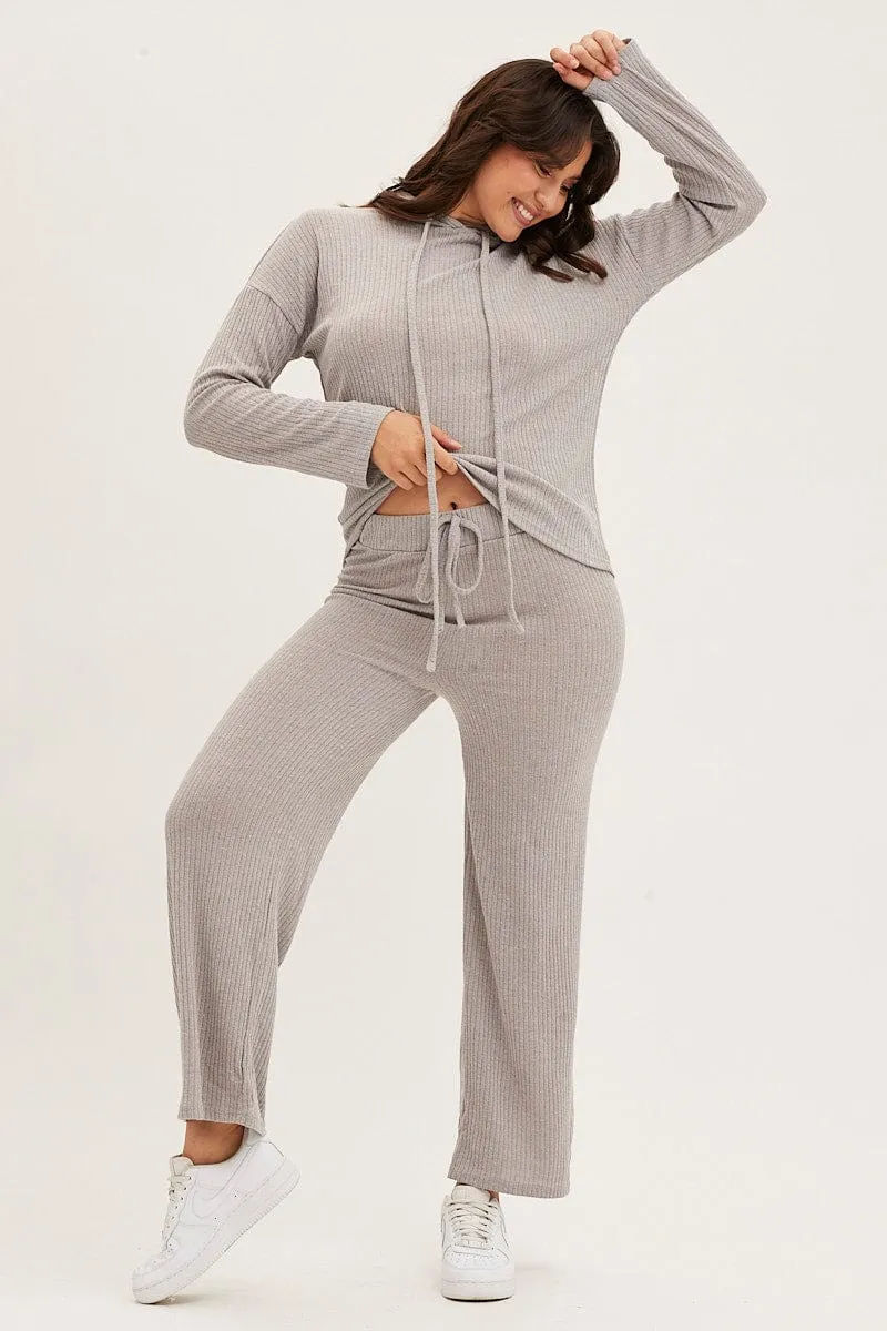 Grey Hoodie Loungewear Set