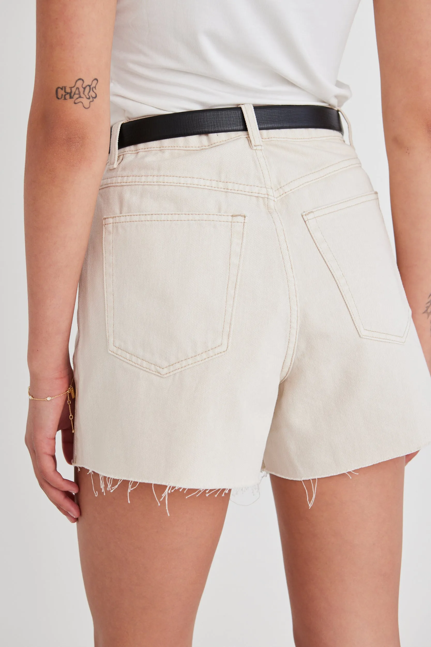 Haze Ecru Denim Short