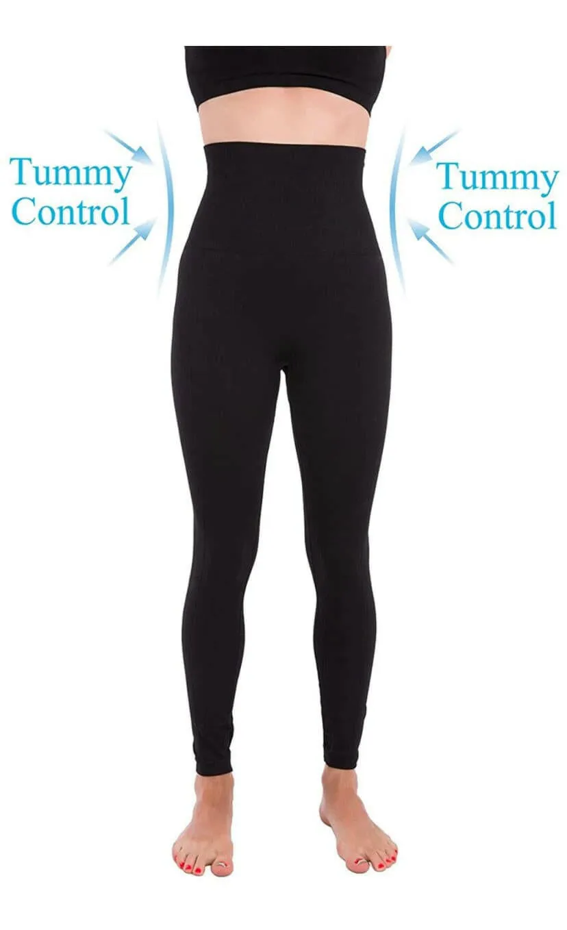 High-quality leggings with a thick waist and tummy compression by Homma