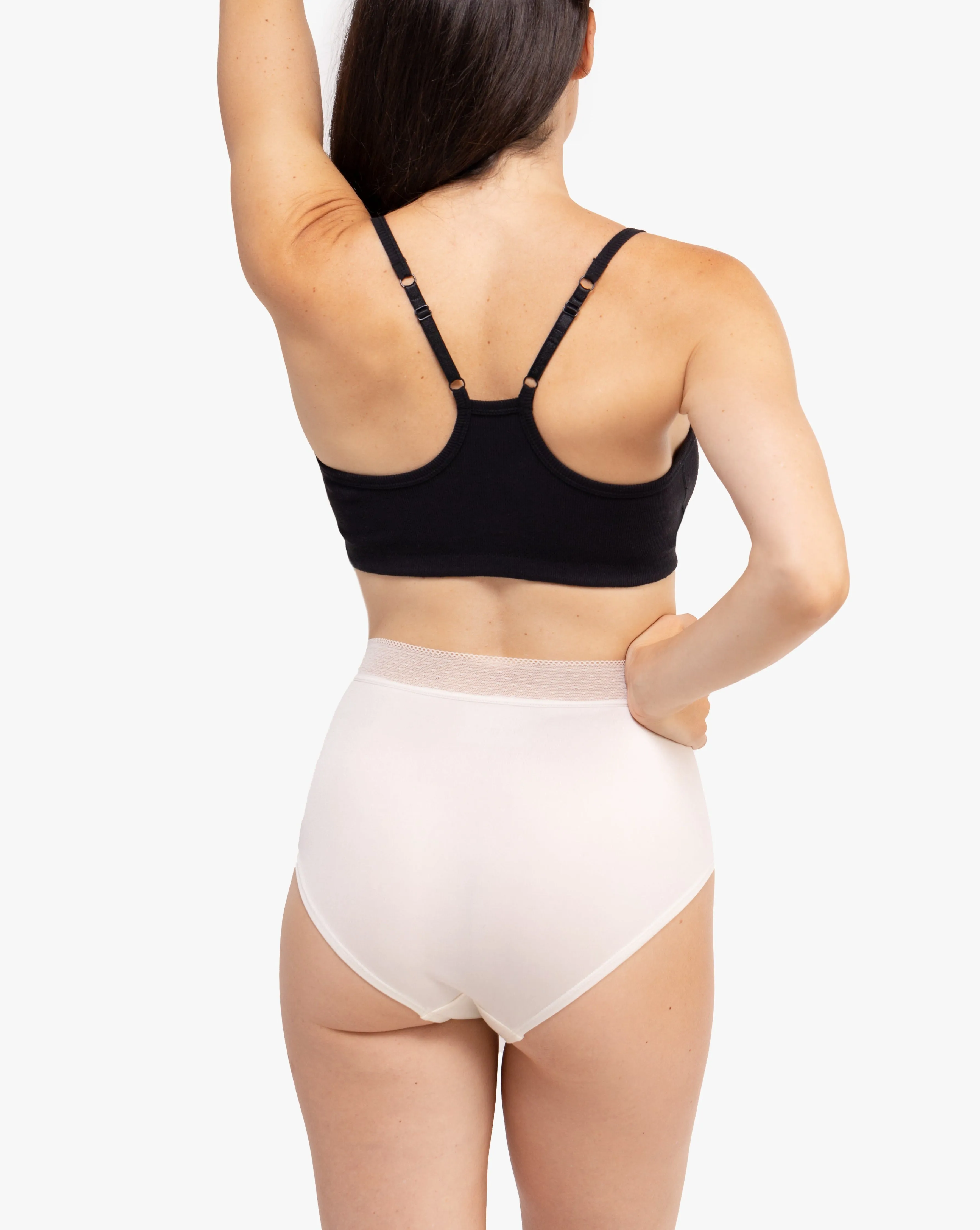 High-waisted Silk Brief