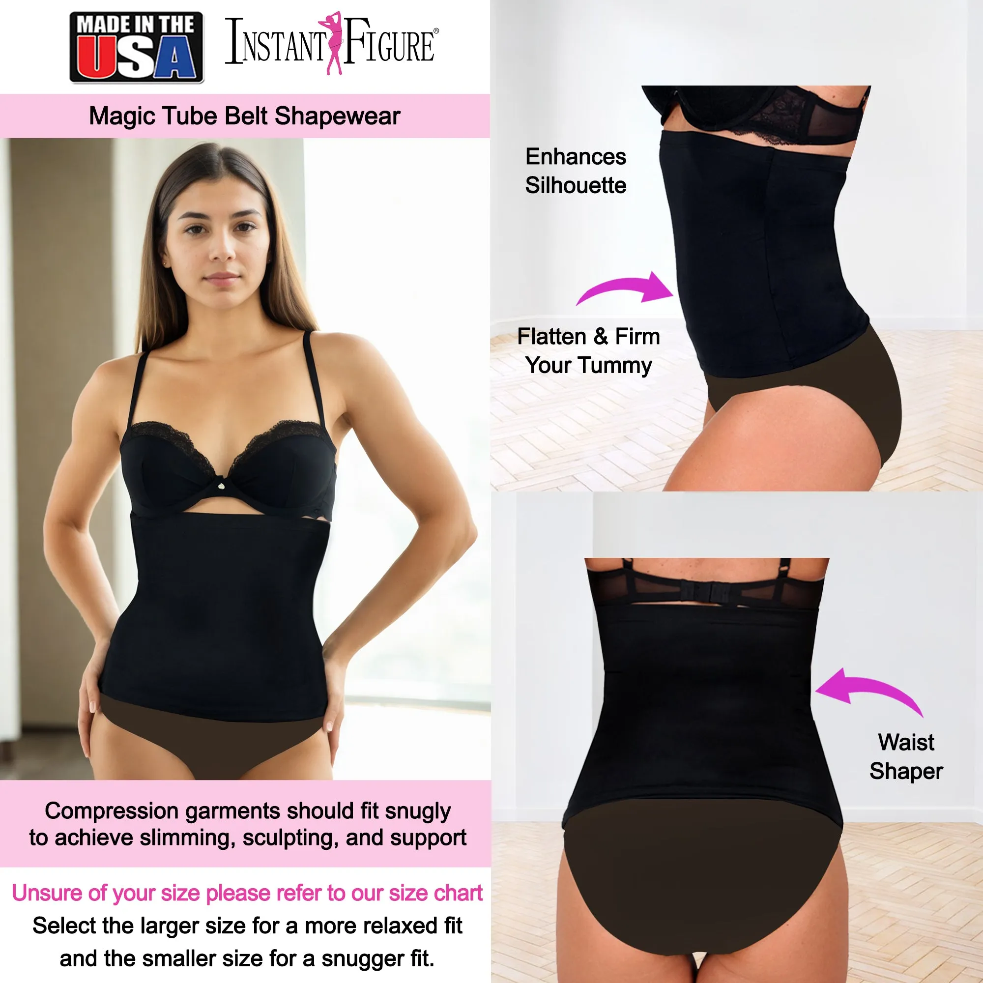 InstantFigure  Magic Tube Belt  Plus Size Shapewear WBL4081C