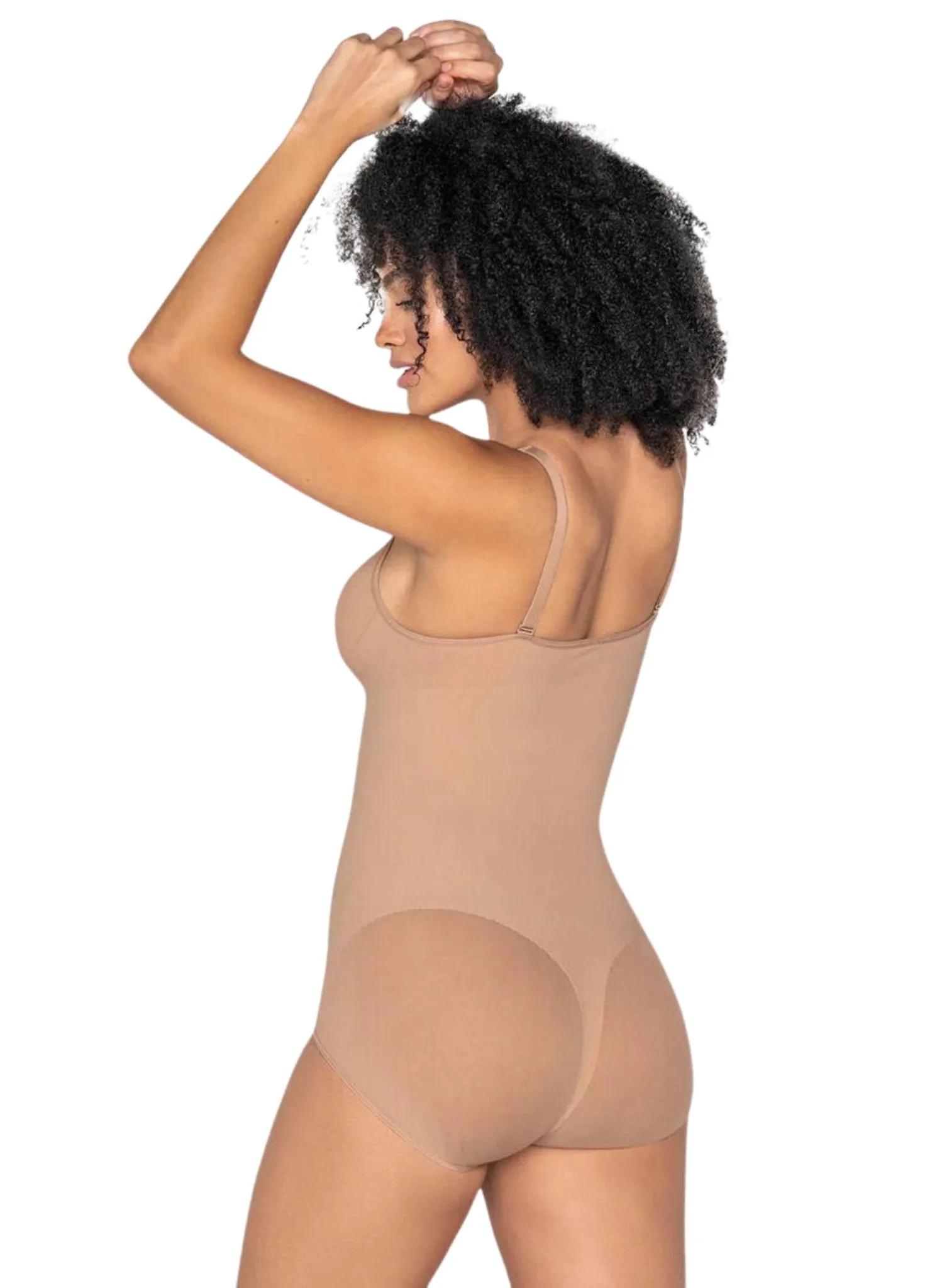 Invisible Bodysuit Shaper with Targeted Compression -  Nude