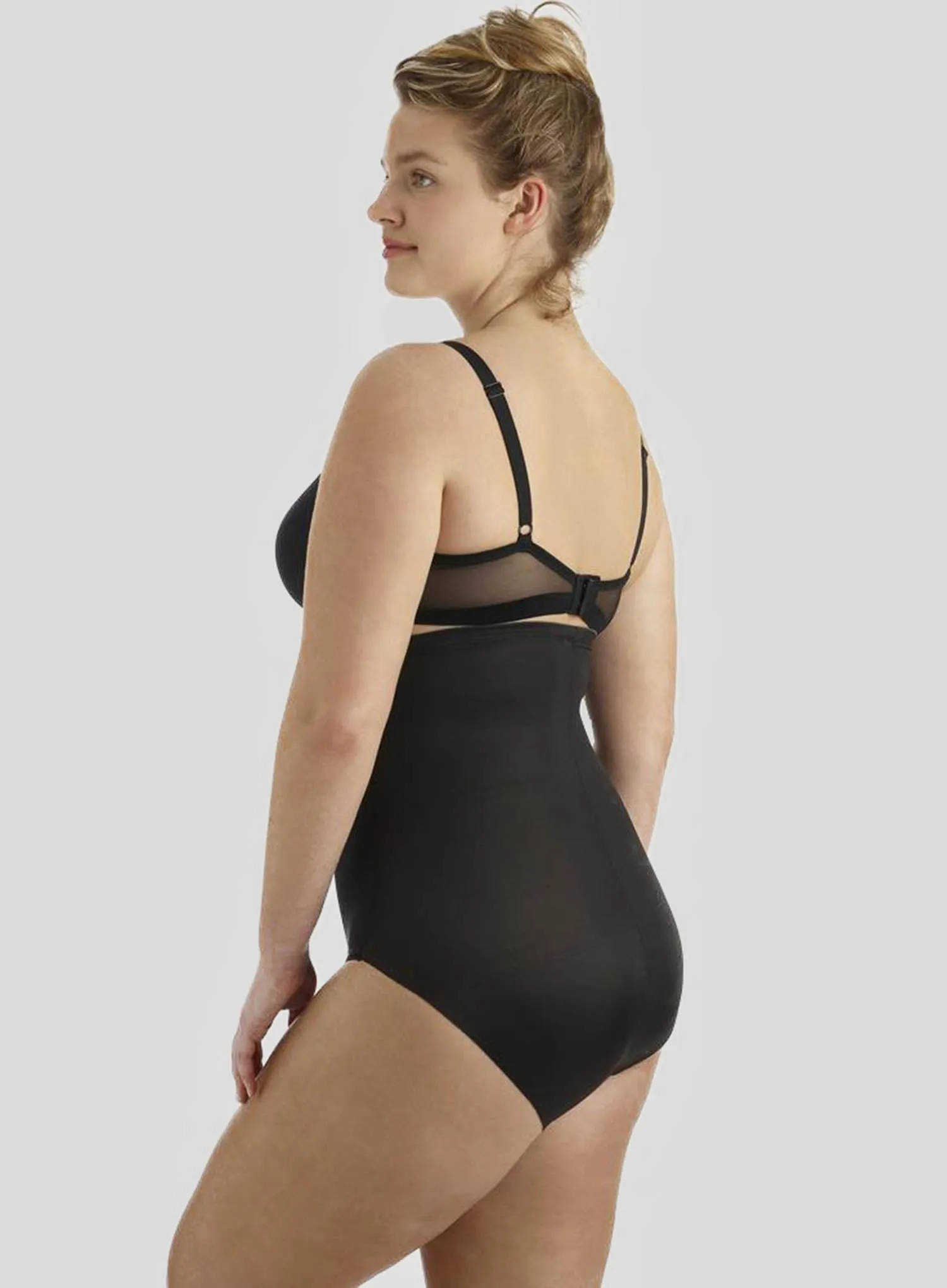 Naomi and Nicole: Unbelievable Comfort Plus High Waist Brief Black