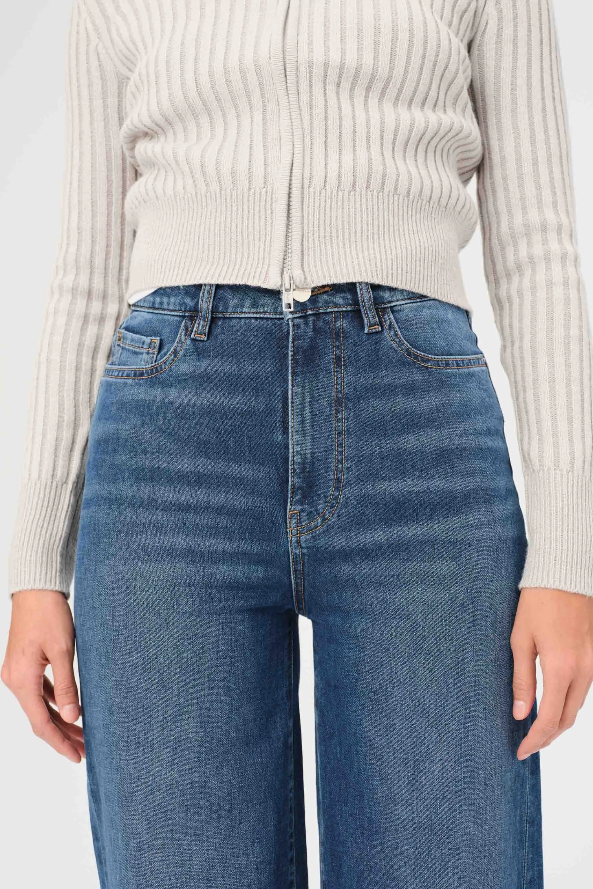 NCE - RELAXED WIDE LEG JEANS | BLUE EYED