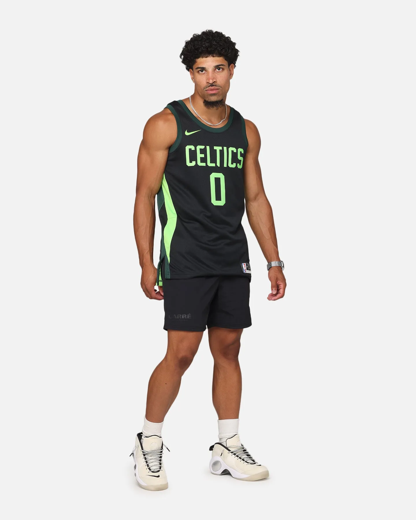 Nike Jayson Tatum Boston Celtics #0 City Edition 2024/25 Nike Dri-Fit NBA Swingman Jersey Black/Green