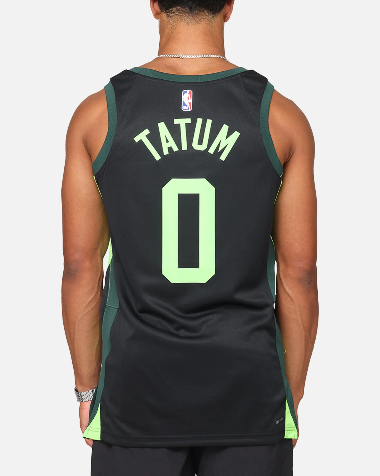 Nike Jayson Tatum Boston Celtics #0 City Edition 2024/25 Nike Dri-Fit NBA Swingman Jersey Black/Green