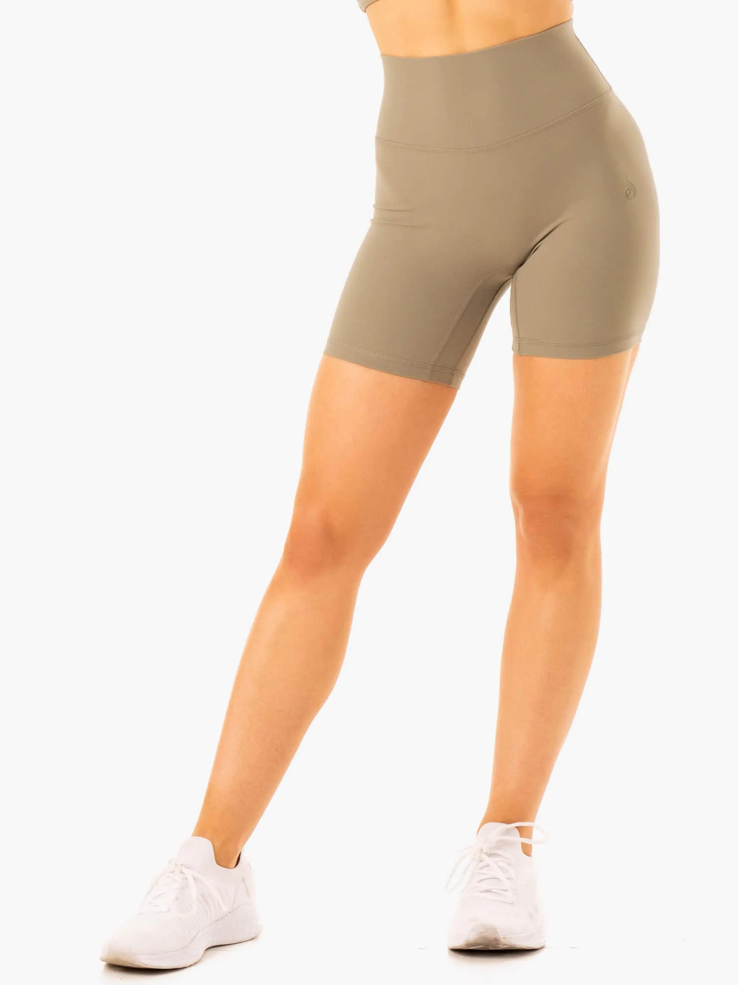 NKD Refine High Waisted Shorts - Khaki