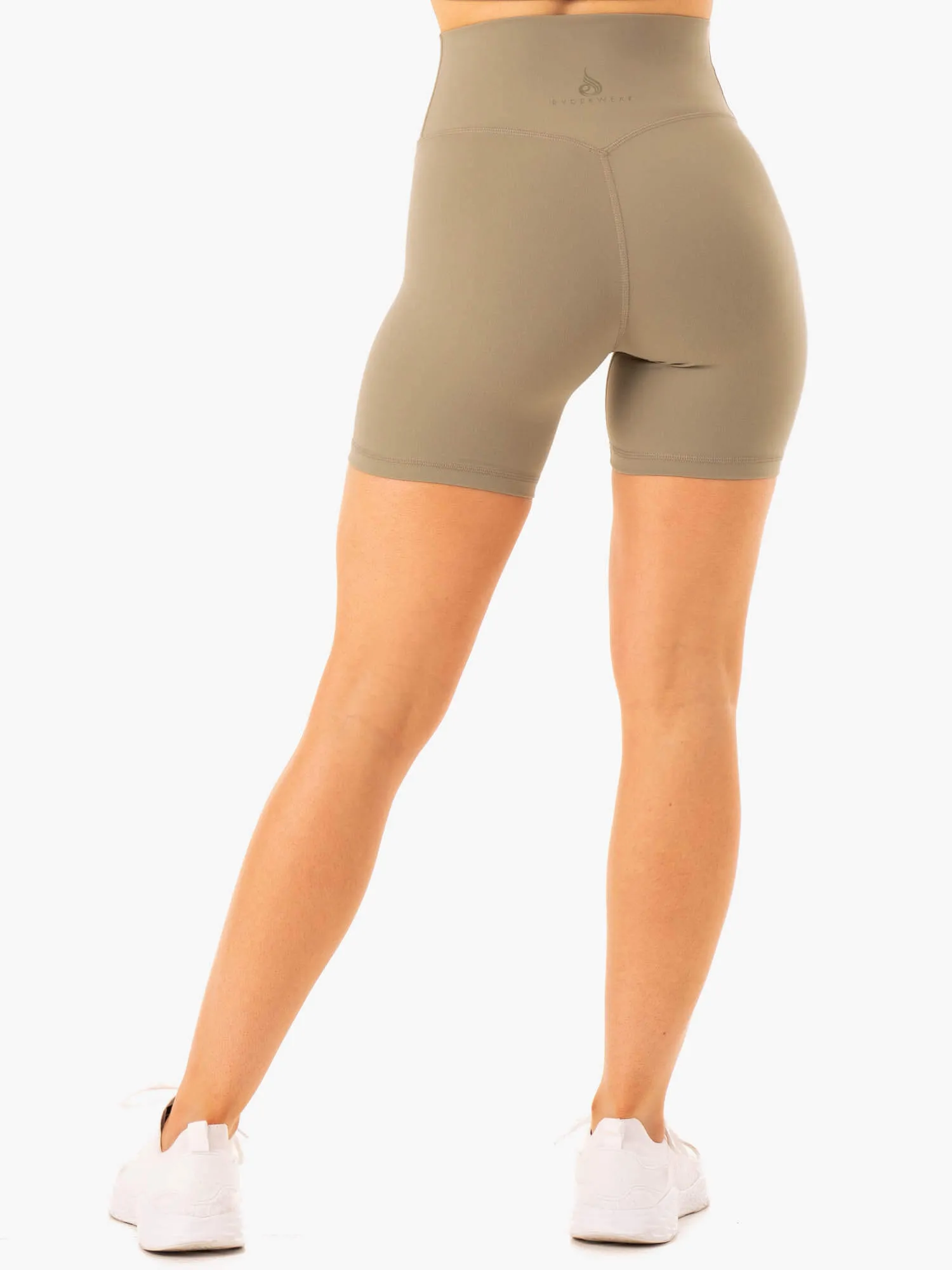 NKD Refine High Waisted Shorts - Khaki