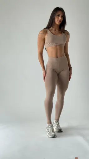 Nude Butt Scrunch V Cut Leggings