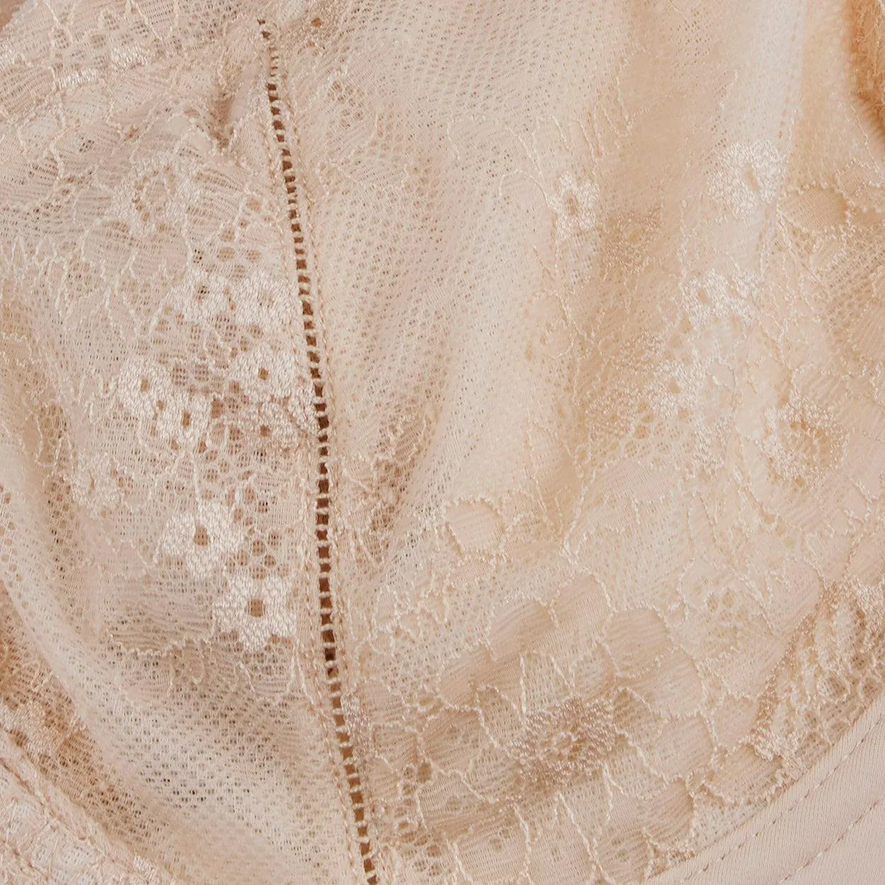 Peony Lace Full Cup Bra - Cafe Latte