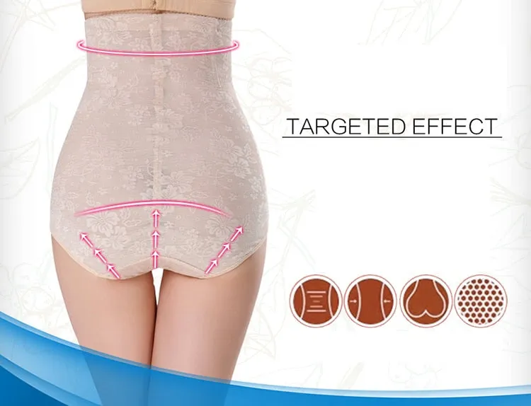 Pop Sexy Ladies' High Waist Cotton Shapewear For Butt Lift & Tummy Sliming