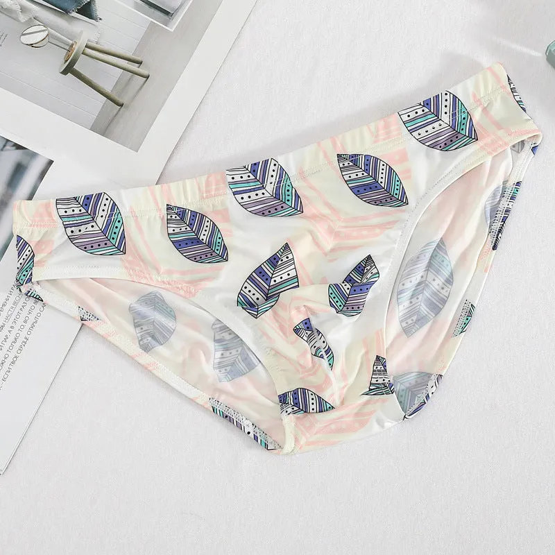 Printed Ice Silk Briefs