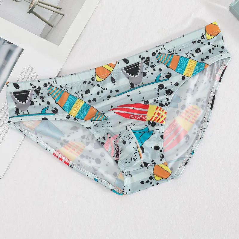 Printed Ice Silk Briefs