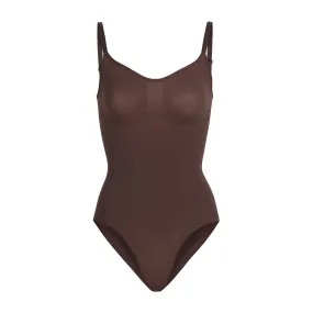 SCULPTING BODYSUIT W. SNAPS | COCOA