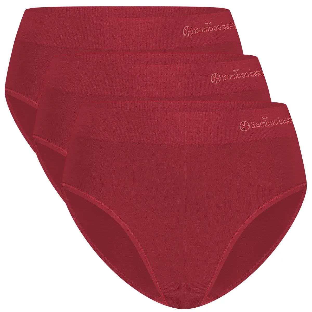 Seamless Full Briefs Belle (3-pack) - Bordeaux