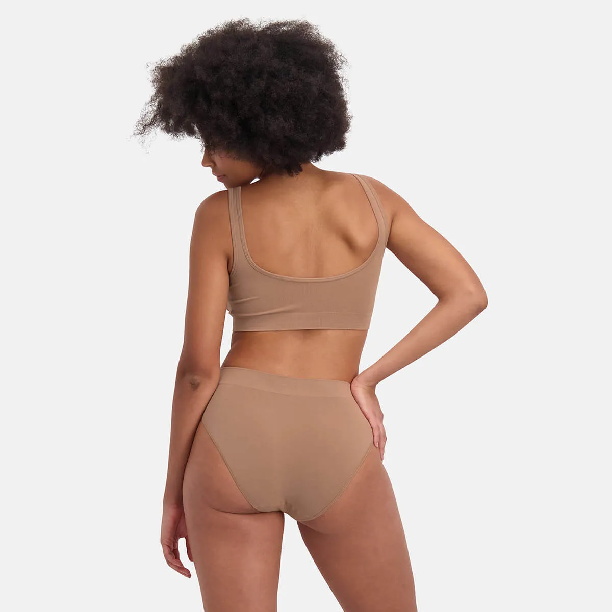 Seamless Full Briefs Belle (3-pack) - Tan