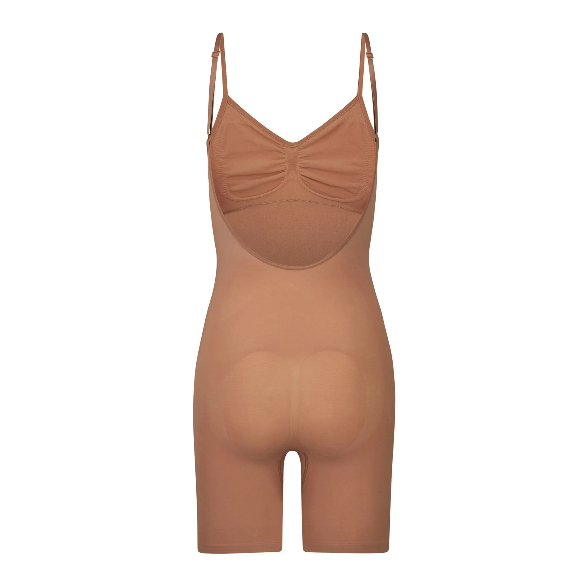 SEAMLESS SCULPT LOW BACK BODYSUIT MID THIGH | SIENNA