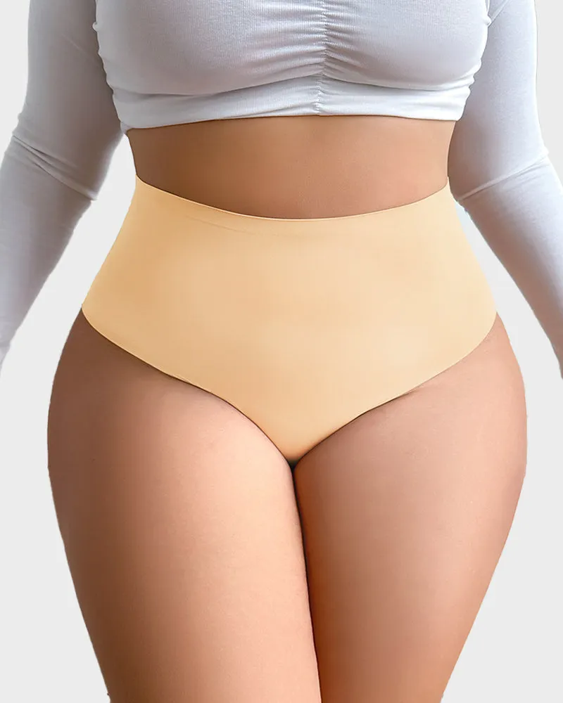 SheCurve®Seamless High-Rise Tummy Control Shaping Thong Panty