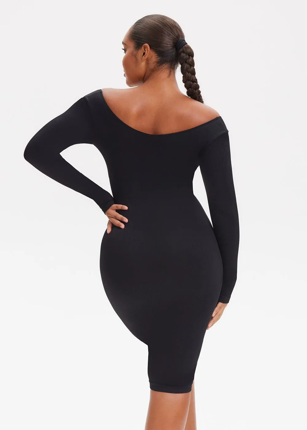 SnatchedKnit V-Neck Long Sleeve Sami Maxi Dress