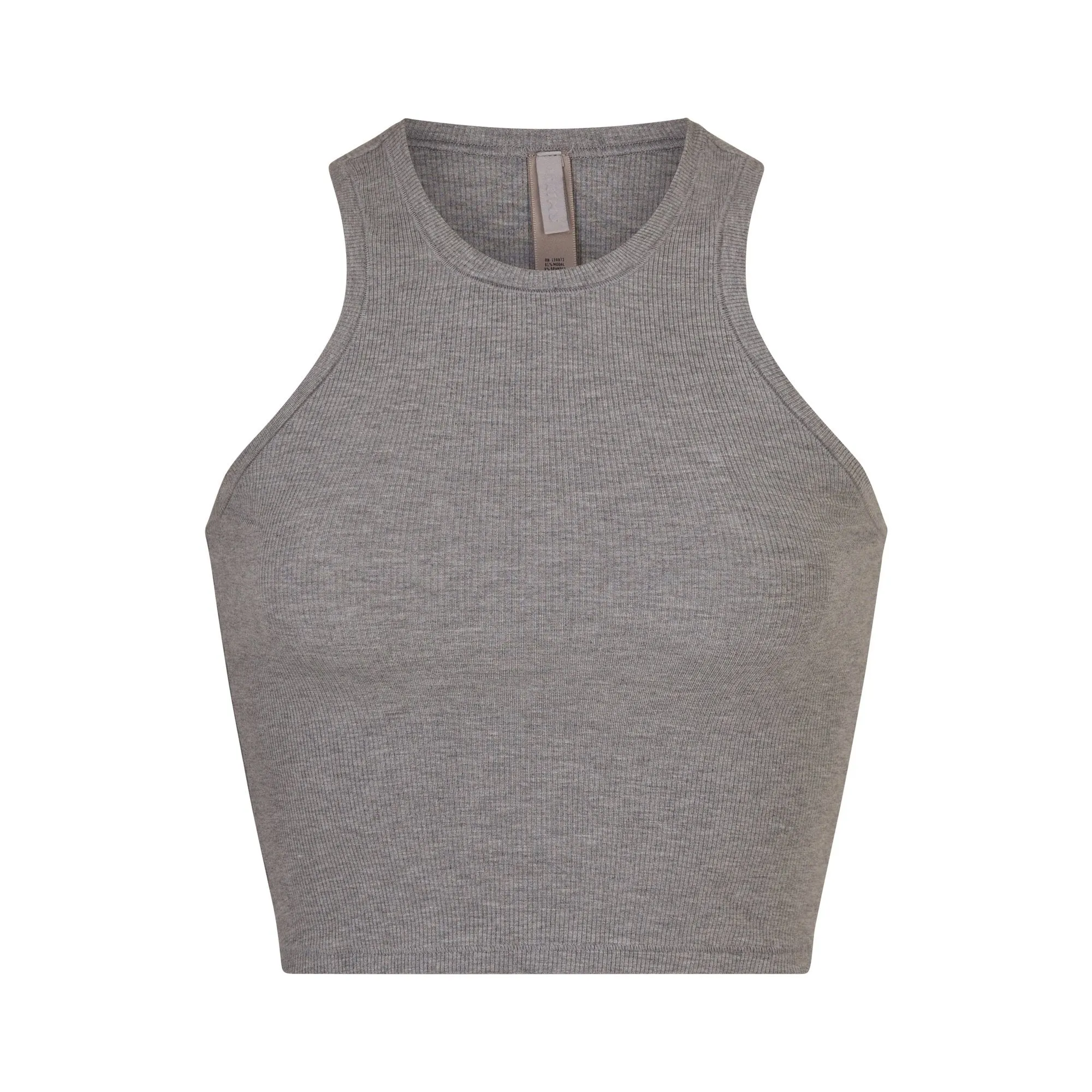 SOFT LOUNGE RACER TANK | HEATHER GREY