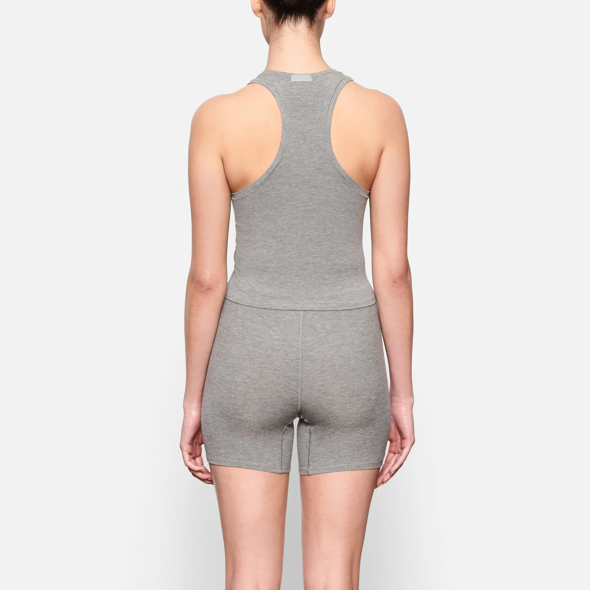 SOFT LOUNGE RACER TANK | HEATHER GREY