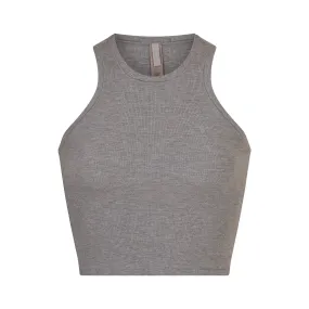 SOFT LOUNGE RACER TANK | HEATHER GREY