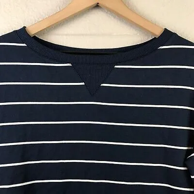 Striped Soft Fleece Lounge Sweatshirt