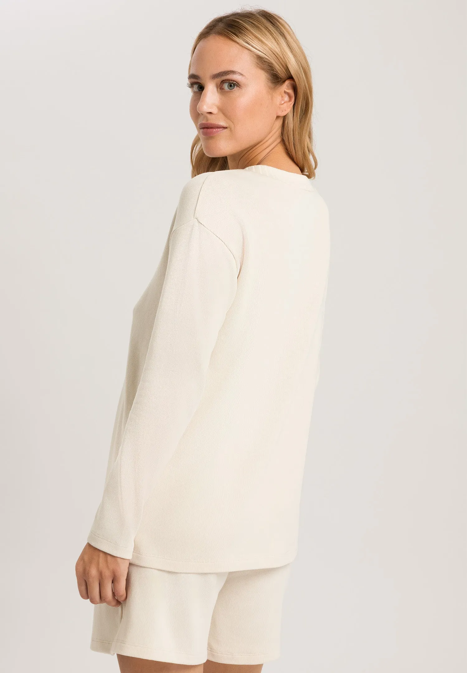 Summer Knits Ribbed-Trim Knit Top | Warm Sand 78826-1200